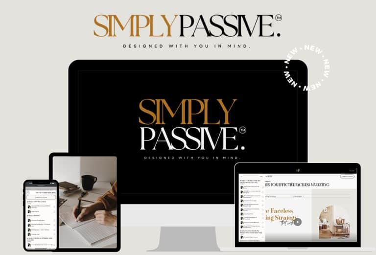 Simply Passive Faceless Course