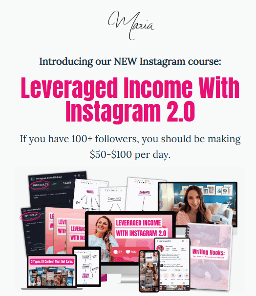 Maria Wendt – Leveraged Income With Instagram 2