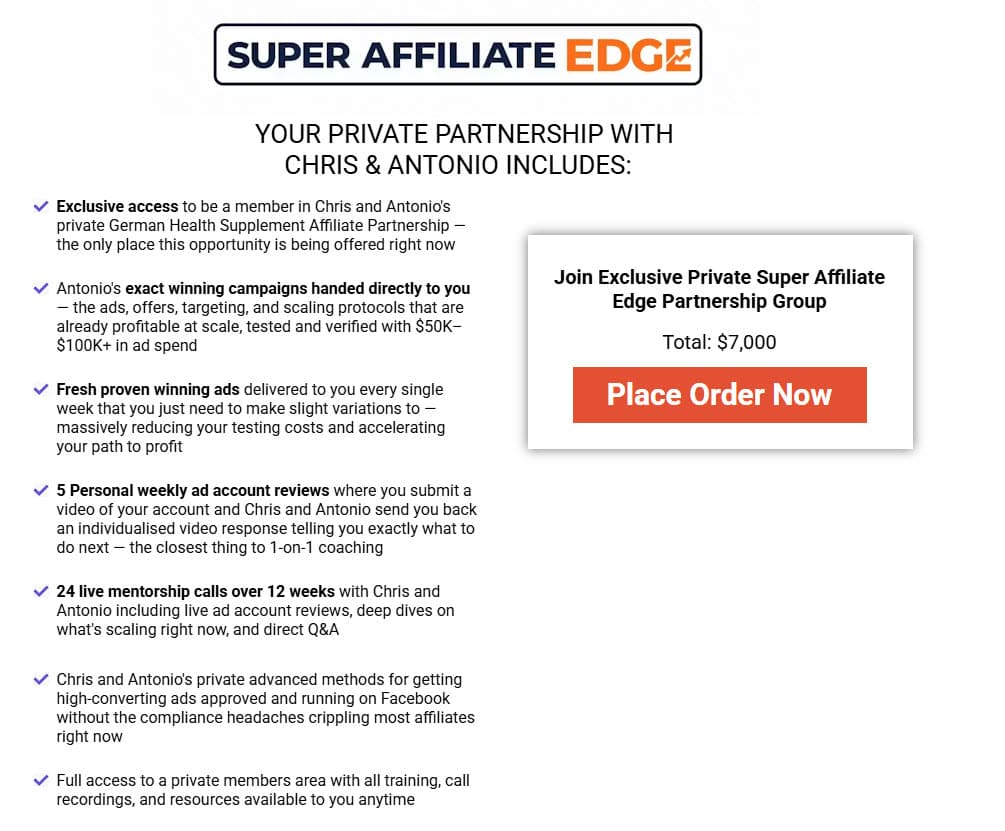 Chris Reader – Super Affiliate Edge